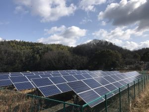 放棄地を利用した太陽光発電